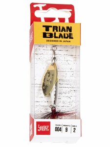 Блесна вращающаяся Lucky John TRIAN BLADE LONG 09.0г 004, фото 3