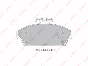 Колодки тормозные передние LYNXauto BD-3426. Для: HONDA Хонда Civic(Цивик) VI-VII 1.4-2.0D 95-05, фото 1