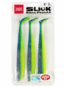 Виброхвосты LJ 3D Series SLICK SHAD PADDLE 6.0in (15.20)/Z17 3шт, фото 4