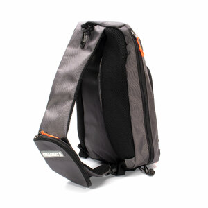 Сумка-рюкзак рыболовная "СЛЕДОПЫТ" Sling Shoulder Bag, 44х24х17 см, цв. серый, фото 4