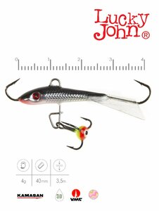 Балансир Lucky John FIN 3 + тр. 40мм/13H блистер, фото 3