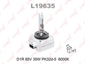 Лампа газоразрядная LYNXauto L19635. Для: D1R 85V 35W PK32d-3 6000K, фото 2