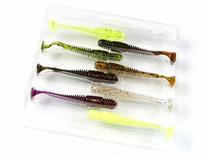 Виброхвосты съедобные LJ Pro Series TIOGA 2.4in (06.20)/MIX1 9шт., фото 2