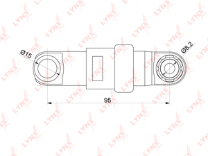 Демпфер / приводной LYNXauto PT-3292. Для: BMW БМВ 3(E36/E46) 2.0-3.0 90-05 / 5(E34/E39 / E60) 2.0-3.0 89-10 / 7(E38) 2.8 95-01 / X3(E83) 2.5-3.0 04-06 / X5(E53) 3.0 00-06, фото 1