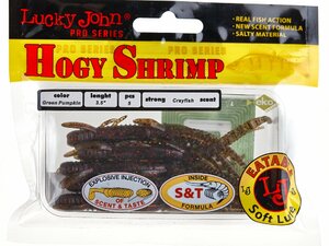 Виброхвосты съедоб. искусст. LJ Pro Series HOGY SHRIMP 3.5in (08.90)/PA03 5шт., фото 4