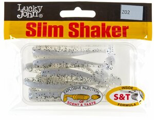 Виброхвосты съедоб. искусст. LJ Pro Series SLIM SHAKER 3in (07.60)/Z02 9шт., фото 4