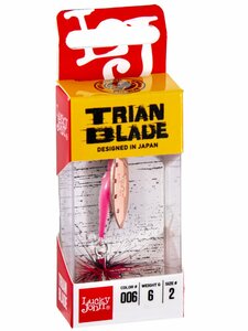 Блесна вращающаяся Lucky John TRIAN BLADE LONG 06.0г 006, фото 3