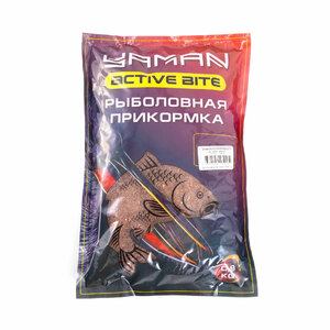 Прикормка Yaman Active Bite Карп-Карась Big Fish, цв. коричневый, 900 г, фото 2
