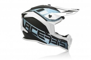 Шлем Acerbis LINEAR White/Light-Blue S, фото 3