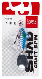 Тейл-спиннер Lucky John SHAD CRAFT SPIN 20.0г  018 в блистере, фото 3