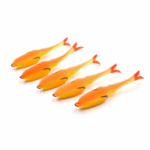 Поролоновая рыбка YAMAN Devious Minnow на двойнике, р. 105 мм, цвет 20 UV (5 шт.), фото 3