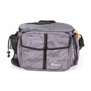 Сумка рыболовная СЛЕДОПЫТ Fishing Hip Bag T2, 27х23х17 см, цв. серый, фото 3