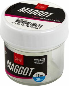 Насадки искусственные съедобные LJ Pro Series MAGGOT опарыш светонакоп. 12мм 30шт., фото 4