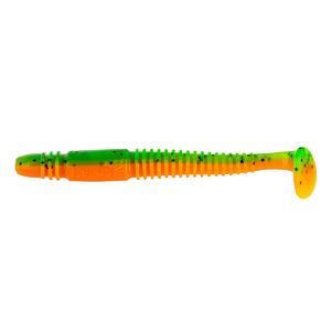 Виброхвост несъедоб. Minoga 3,75"/9.5 см Pepper Green & Orange 20шт. (HS-17-018-N-20) Helios, фото 2