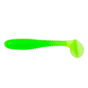 Виброхвост несъедоб. Catcher 3,55"/9 см Electric green 100шт. (HS-2-007-N) Helios, фото 2