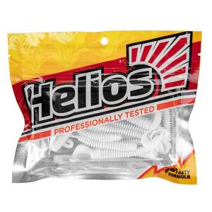 Твистер Credo Long Body 2,95"/7,5 см White 12шт. (HS-9-001) Helios (0), фото 5