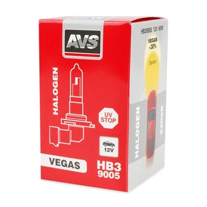 Галогенная автомобильная лампа AVS Vegas, HB3/9005, 12 В, 60 Вт, 3200 К, цоколь P20d, фото 6