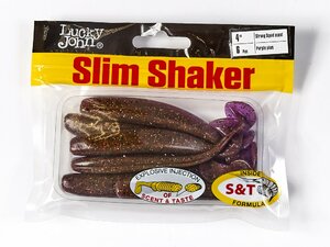 Виброхвосты съедоб. искусст. LJ Pro Series SLIM SHAKER 4in (10.00)/S13 6шт., фото 4