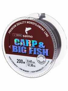 Леска моно. Salmo Diamond CARP & BIG FISH FLUORO COATED Dark Brown 200/040, фото 3