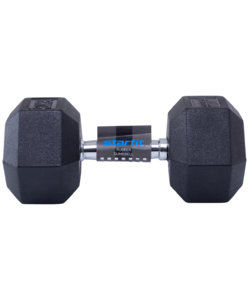 Гантель обрезиненная Starfit DB-301 16 кг, черный, фото 2