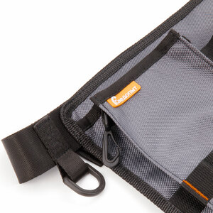 Сумка рыболовная поясная "СЛЕДОПЫТ" Fishing Pocket Hip, 30х22х6 см, цв. серый, без коробок, фото 6