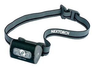 Фонарь Nextorch TREK-STAR налобный, 220 люмен, свет белый/красный TREK STAR BLACK, фото 1