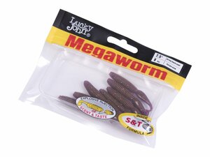 Виброхвосты съедоб. искусст. LJ Pro Series MegaWorm 2,5in (6,35)/S13 8шт., фото 4