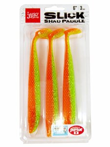 Виброхвосты LJ 3D Series SLICK SHAD PADDLE 6.0in (15.20)/Z12 3шт, фото 4