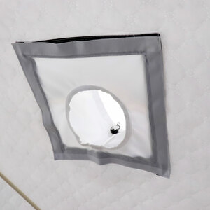 Палатка зимняя куб СЛЕДОПЫТ, 1,9х1,9, h-2,05 м, S по полу 3,6 кв.м, 3 слоя, цвет синий/белый, фото 9