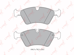Колодки тормозные передние LYNXauto BD-5330. Для: MERSEDES-BENZ E320D-500(W211) 03-08 / ML280D-500(W164) 05> / GL320D-350D(X164) 06> / R280-500(W251) 06>., фото 2