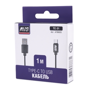 Кабель USB/Type-C AVS TC-31, 1 м, фото 2