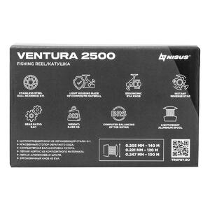 Катушка Ventura 2500 6+1 подшип (N-V-GLS2500) Nisus, фото 14