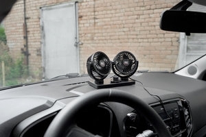 Вентилятор автомобильный двойной AVS, 4″, 12 В, 8-16 Вт, фото 6