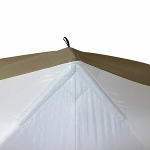 Палатка зимняя СЛЕДОПЫТ Premium 5 стен, 2,8х2,9м, h-2,05м, S по полу 5,6 кв.м, 3 слоя, цвет белый/олива, фото 11