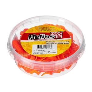 Твистер несъедоб. Credo Four tail 3,35"/8,5 см Orange & Sparkles 30шт. (HS-20-022-N-30) Helios, фото 2