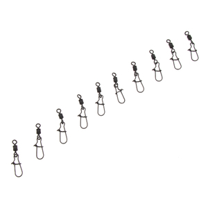 Вертлюг с застежкой Namazu Pro ROLLING RIBBED SWIVEL WITH NICE SNAP, цв. Carbon, р. 5, test-35 кг, к, фото 5