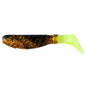 Виброхвост Chubby 3,55"/9 см Black Sparkles LT 5шт. (HS-4/1-033) Helios, фото 2