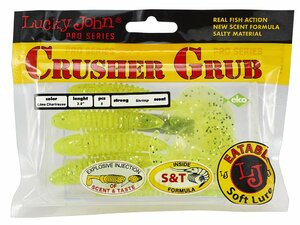 Твистеры съедобные искусственные LJ Pro Series CRUSHER GRUB 3,9in (09.90)/071 5шт., фото 4