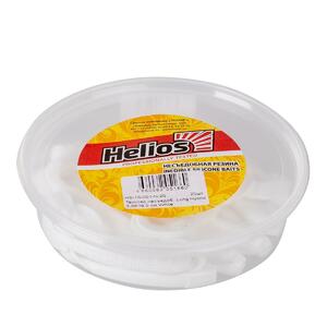Твистер несъедоб. Long Hybrid 3,55"/9,0 см White 20шт. (HS-15-001-N-20) Helios (0), фото 4