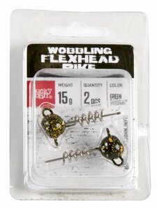 Груз-головки спираль LJ 3D BBS Series Wobbling Flexhead Pike 015г 003 2шт., фото 4