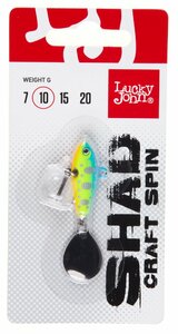 Тейл-спиннер Lucky John SHAD CRAFT SPIN 10.0г  015 в блистере, фото 3