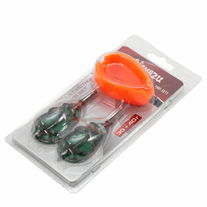 Набор кормушек Namazu In-Line Flat Method Feeder Set, 30+40 г, с пресс-формой, фото 7