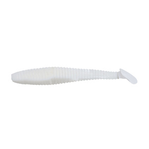 Виброхвост YAMAN PRO Flatter Shad, р.3 inch, цвет #01 - White (уп. 6 шт.), фото 2