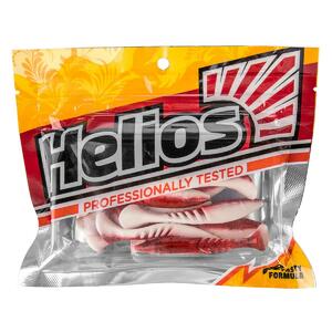 Виброхвост Slash 2,64"/6,7 см Red & White 10шт. (HS-19-003) Helios (0), фото 2
