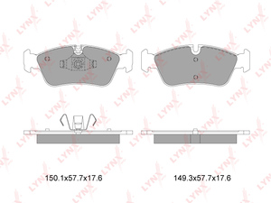 Колодки тормозные передние LYNXauto BD-1422. Для: BMW БМВ 1(E81-88) 1.6-2.0D 06-12 / 3(E90) 1.6-2.0 05-11, фото 1