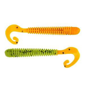 Твистер Credo Long Body 2,95"/7,5 см Pepper Green & Orange 12шт. (HS-9-018) Helios (0), фото 2