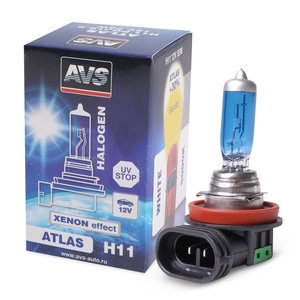 Галогенная автомобильная лампа AVS ATLAS, H11, 12 В, 55 Вт, 5000 К, цоколь PGJ19-2, фото 2