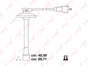 Провода высоковольтные LYNXauto SPE7543. Для TOYOTA Camry 2.2 96-01 / Avensis 2.0 97-00 / RAV-4 2.0 97-00, фото 1