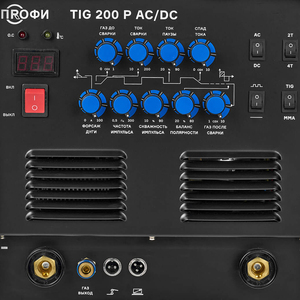 Сварочный аппарат ПТК ПРОФИ TIG 200 P AC/DC, фото 3