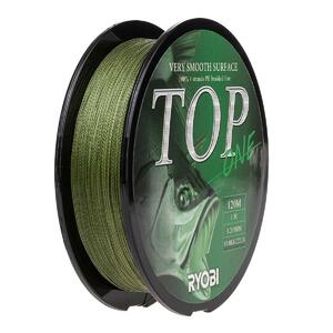 Шнур TOP PE4X-120M 1.5/d-0.203mm Dark green Ryobi, фото 4